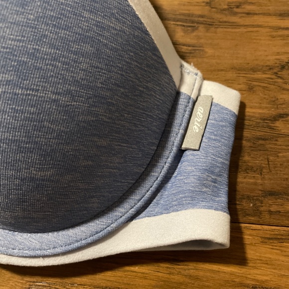 New aerie Perky Push Up demi bra blue size 32B - Picture 2 of 9